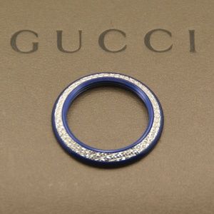 Extremely RARE Gucci Blue and Silver Ring